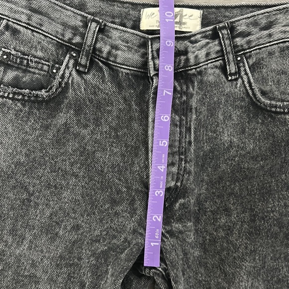NWT Free People Maggie Mid Rise Destroyed Jeans Size 24 Bottlerocket - Picture 10 of 16
